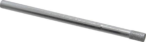 Strauss - 1/8" Head Diam x 0.197" Head Thickness Diamond (Abrasive) Grinding Pin - 1/8" Shank Diam x 2" Shank Length, (170 Mesh Grit) - Best Tool & Supply