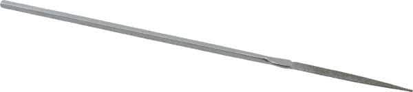 Strauss - 5-1/2" OAL Fine Point Needle Diamond File - 5/32" Wide x 1/16" Thick, 1-5/8 LOC, 91 Grit - Best Tool & Supply