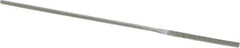 Strauss - 5-1/2" OAL Fine Equalling Needle Diamond File - 5/32" Wide x 3/32" Thick, 1-5/8 LOC, 91 Grit - Best Tool & Supply