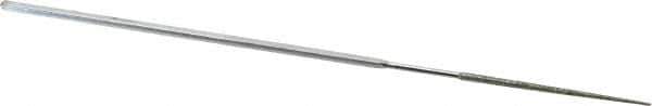 Strauss - 5-1/2" OAL Coarse Round Needle Diamond File - 1/16" Wide x 1/16" Thick, 1-5/8 LOC, 181 Grit - Best Tool & Supply