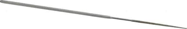 Strauss - 5-1/2" OAL Medium Round Needle Diamond File - 1/16" Wide x 1/16" Thick, 1-5/8 LOC, 126 Grit - Best Tool & Supply