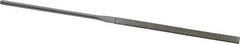 Strauss - 5-1/2" OAL Medium Taper Needle Diamond File - 1/4" Wide x 1/16" Thick, 2-3/4 LOC, 126 Grit - Best Tool & Supply