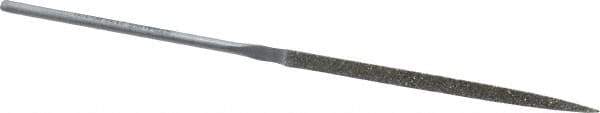 Strauss - 5-1/2" OAL Coarse Three Square Needle Diamond File - 9/64" Wide x 9/64" Thick, 2-3/4 LOC, 181 Grit - Best Tool & Supply