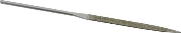 Strauss - 5-1/2" OAL Coarse Knife Needle Diamond File - 13/64" Wide x 1/16" Thick, 2-3/4 LOC, 181 Grit - Best Tool & Supply