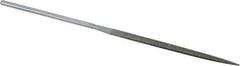 Strauss - 5-1/2" OAL Medium Knife Needle Diamond File - 13/64" Wide x 1/16" Thick, 2-3/4 LOC, 126 Grit - Best Tool & Supply