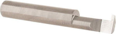 Accupro - 0.063" Groove Width, 3/8" Min Hole Diam, 3/4" Max Hole Depth, Retaining Ring Grooving Tool - 0.11" Projection, 1-3/4" Shank Length, 2-1/2" OAL, Solid Carbide, Bright Finish - Exact Industrial Supply