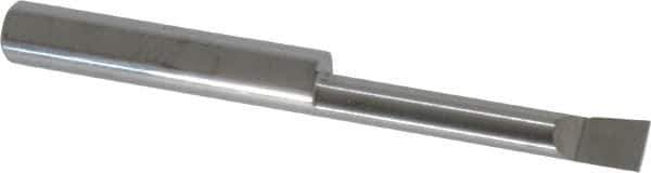 Accupro - 0.2" Min Bore Diam, 1.2" Max Bore Depth, 1/4 Shank Diam, Boring Bar - Right Hand Cut, Solid Carbide, Bright Finish - Exact Industrial Supply