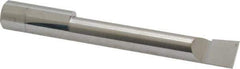 Accupro - 0.49" Min Bore Diam, 2-3/4" Max Bore Depth, 1/2 Shank Diam, Boring Bar - Right Hand Cut, Solid Carbide, Bright Finish - Exact Industrial Supply