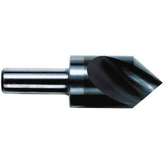 M.A. Ford - 1/2" Head Diam, 1/4" Shank Diam, 1 Flute 82° Solid Carbide Countersink - 2-3/8" OAL - Best Tool & Supply