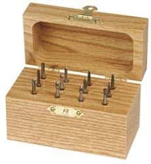 SGS Pro - 12 Piece, 1/8" Shank Burr Set - Tungsten Carbide, Multiple Head Shape - Best Tool & Supply