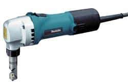 Makita - Power Nibblers Type of Power: Electric Cutting Capacity (Gauge): 10 (Aluminum); 16 (Mild Steel); 18 (Stainless Steel) - Best Tool & Supply