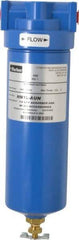 Parker - 1/4" Port, 11.28" High x 3.11" Wide, FRL Filter with Aluminum Bowl & Manual Drain - 30 SCFM, 500 Max psi, 175°F Max - Best Tool & Supply