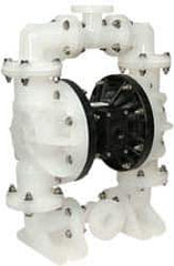 SandPIPER - 1-1/2" NPT, Nonmetallic, Air Operated Diaphragm Pump - PTFE Diaphragm, Polypropylene Housing - Best Tool & Supply