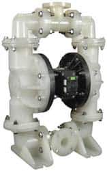 SandPIPER - 2" NPT, Nonmetallic, Air Operated Diaphragm Pump - PTFE Diaphragm, Polypropylene Housing - Best Tool & Supply