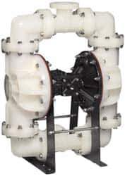 SandPIPER - 3" NPT, Nonmetallic, Air Operated Diaphragm Pump - Santoprene Diaphragm, Polypropylene Housing - Best Tool & Supply