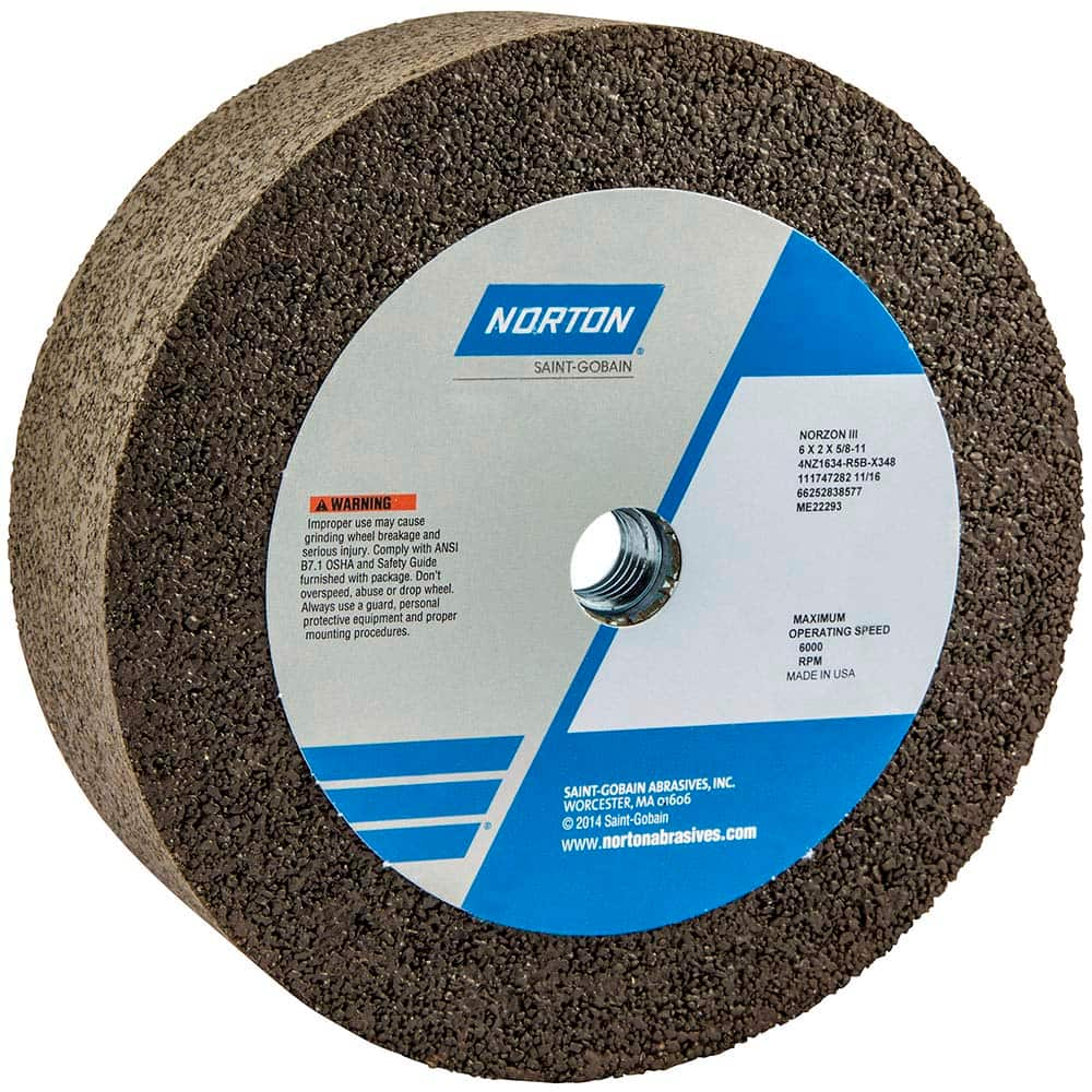 Norton - Tool & Cutter Grinding Wheels Wheel Type: Type 6 Wheel Diameter (Inch): 6 - Best Tool & Supply