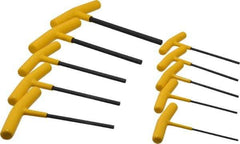 Bondhus - 10 Piece T-Handle Hex Key Set - Hex Range 3/32 to 3/8", Protanium High Torque Steel - Best Tool & Supply