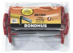 Bondhus - 6 Piece T-Handle Hex Key Set - Best Tool & Supply