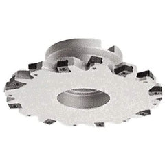 Iscar - Shell Mount B Connection, 63/64" Depth of Cut, 100mm Cutter Diam, 1-1/16" Hole Diam, 10 Tooth Indexable Slotting Cutter - FDN-LN12 Toolholder, LNET Insert - Best Tool & Supply