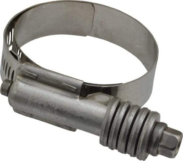 IDEAL TRIDON - Stainless Steel Auto-Adjustable Worm Drive Clamp - 5/8" Wide x 5/8" Thick, 1-1/4" Hose, 1-1/4 to 2-1/8" Diam - Best Tool & Supply