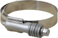 IDEAL TRIDON - Stainless Steel Auto-Adjustable Worm Drive Clamp - 5/8" Wide x 5/8" Thick, 2-1/4" Hose, 2-1/4 to 3-1/8" Diam - Best Tool & Supply