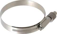 IDEAL TRIDON - Stainless Steel Auto-Adjustable Worm Drive Clamp - 5/8" Wide x 5/8" Thick, 3-1/4" Hose, 3-1/4 to 4-1/8" Diam - Best Tool & Supply