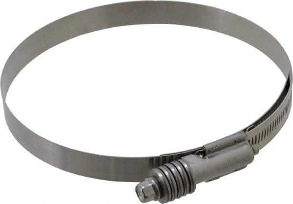 IDEAL TRIDON - Stainless Steel Auto-Adjustable Worm Drive Clamp - 5/8" Wide x 5/8" Thick, 5-1/4" Hose, 5-1/4 to 6-1/8" Diam - Best Tool & Supply