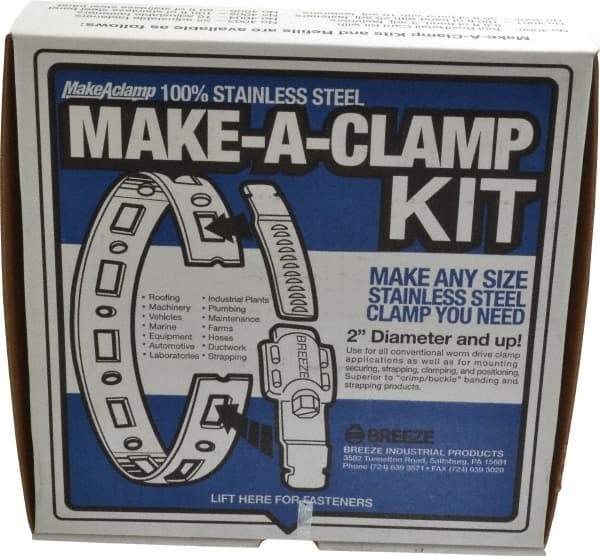 Made in USA - 2" Diam, Hose Clamp Kit - Best Tool & Supply