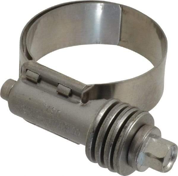 IDEAL TRIDON - Stainless Steel Auto-Adjustable Worm Drive Clamp - 1/2" Wide x 1/2" Thick, 13/16" Hose, 13/16 to 1-1/2" Diam - Best Tool & Supply