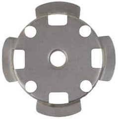 Divine Brothers - Buffing Wheel Center Plate - 1/2" ID x 3" OD, 3" Buff Center Diam - Best Tool & Supply