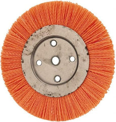 Dico - 8" OD, 5/8" Arbor Hole, Crimped Nylon Wheel Brush - 3/8" Face Width - Best Tool & Supply