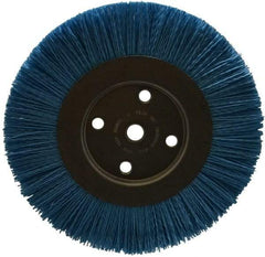 Dico - 8" OD, 5/8" Arbor Hole, Crimped Nylon Wheel Brush - 3/8" Face Width - Best Tool & Supply