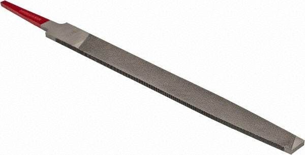 Simonds File - 6" Long, Smooth Cut, Flat American-Pattern File - Double Cut, Tang - Best Tool & Supply