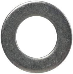 Made in USA - #8L Screw, Grade 300 Stainless Steel Standard Flat Washer - 0.169" ID x 0.304" OD, 0.016" Thick, Passivated Finish, Meets Military Specifications - Best Tool & Supply