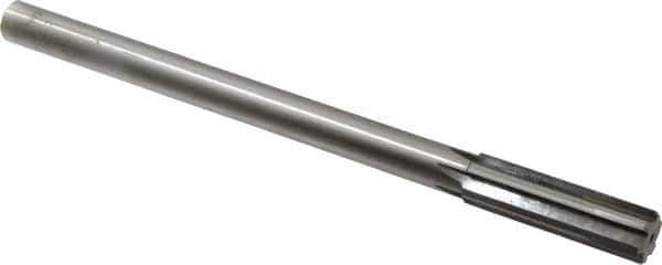 Made in USA - 0.662" Carbide-Tipped 6 Flute Chucking Reamer - Straight Flute, 9/16" Straight Shank, 2-1/4" Flute Length, 9" OAL - Best Tool & Supply