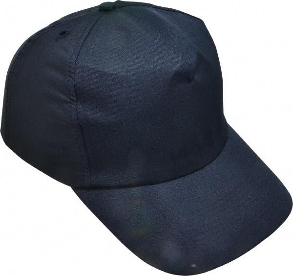 OccuNomix - Poly/Cotton over Polyethylene Insert Baseball Cap with Bump Cap Insert - Navy Blue - Best Tool & Supply