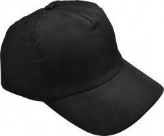 OccuNomix - Poly/Cotton over Polyethylene Insert Baseball Cap with Bump Cap Insert - Black - Best Tool & Supply