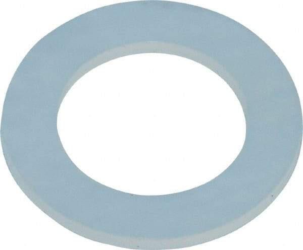 Made in USA - 1/4" Screw, Grade 6/6 Nylon Standard Flat Washer - 0.313" ID x 1/2" OD, 0.031" Thick, Plain Finish - Best Tool & Supply