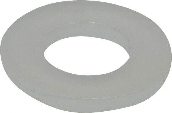 Made in USA - #6 Screw, Grade 6/6 Nylon Standard Flat Washer - 0.156" ID x 0.312" OD, 0.031" Thick, Plain Finish - Best Tool & Supply