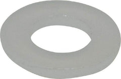 Made in USA - #6 Screw, Grade 6/6 Nylon Standard Flat Washer - 0.156" ID x 0.312" OD, 0.031" Thick, Plain Finish - Best Tool & Supply