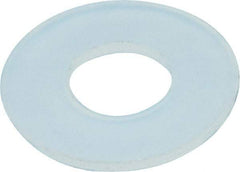 Made in USA - #10 Screw, Grade 6/6 Nylon Standard Flat Washer - 0.2" ID x 0.45" OD, 0.031" Thick, Plain Finish - Best Tool & Supply