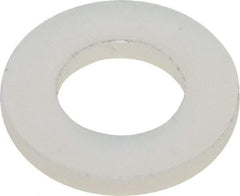 Made in USA - #12 Screw, Grade 6/6 Nylon Standard Flat Washer - 0.252" ID x 0.472" OD, 0.062" Thick, Plain Finish - Best Tool & Supply