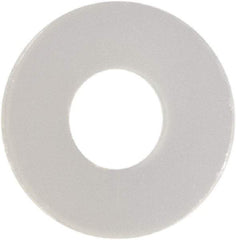 Made in USA - #1 Screw, Grade 6/6 Nylon Standard Flat Washer - 0.084" ID x 0.219" OD, 0.025" Thick, Plain Finish - Best Tool & Supply