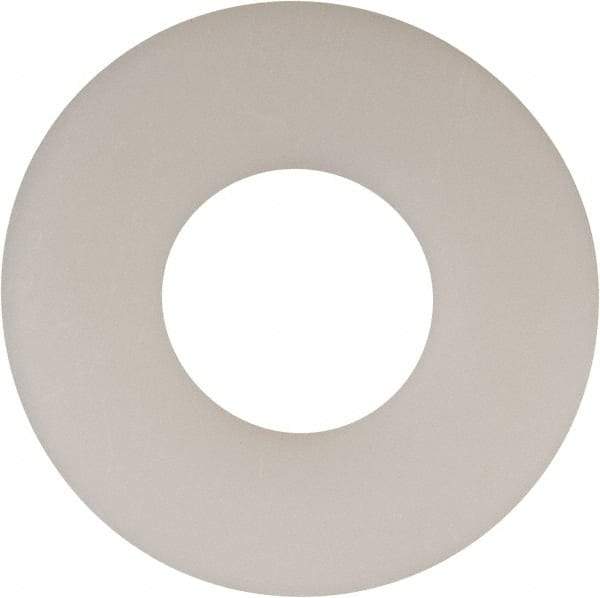 Made in USA - 9/16" Screw, Grade 6/6 Nylon Standard Flat Washer - 0.594" ID x 1.469" OD, 0.1" Thick, Plain Finish - Best Tool & Supply