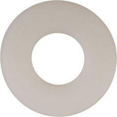 Made in USA - 9/16" Screw, Grade 6/6 Nylon Standard Flat Washer - 0.594" ID x 1.469" OD, 0.1" Thick, Plain Finish - Best Tool & Supply