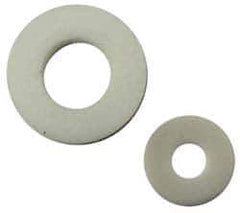 Made in USA - #2 Screw, PTFE Standard Flat Washer - 0.09" ID x 1/4" OD, 0.003" Thick, Plain Finish - Best Tool & Supply