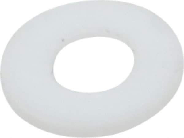 Made in USA - #4 Screw, PTFE Standard Flat Washer - 0.116" ID x 1/4" OD, 0.031" Thick, Plain Finish - Best Tool & Supply