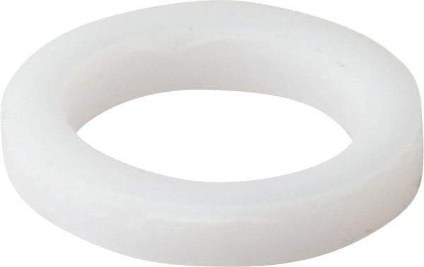 Made in USA - #8 Screw, PTFE Standard Flat Washer - 0.197" ID x 0.28" OD, 0.05" Thick, Plain Finish - Best Tool & Supply