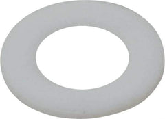 Made in USA - 1/4" Screw, PTFE Standard Flat Washer - 0.281" ID x 1/2" OD, 0.031" Thick, Plain Finish - Best Tool & Supply