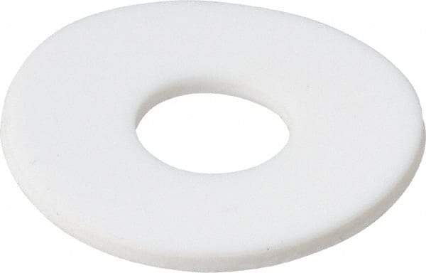 Made in USA - 5/8" Screw, PTFE Standard Flat Washer - 0.656" ID x 1-3/4" OD, 0.1" Thick, Plain Finish - Best Tool & Supply